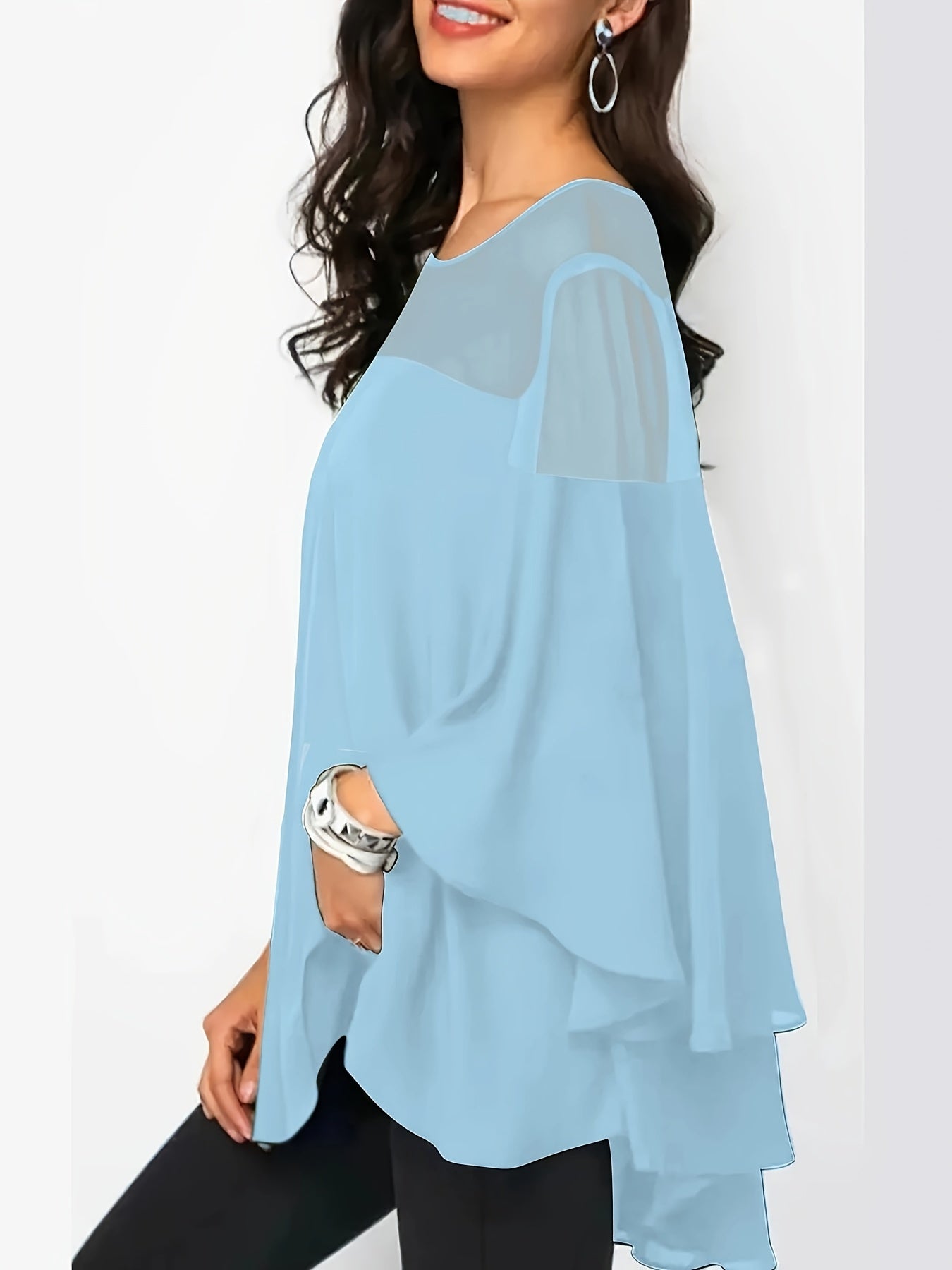 Plus Size Women's Casual Shirt - Vibrant Green Short Sleeve.