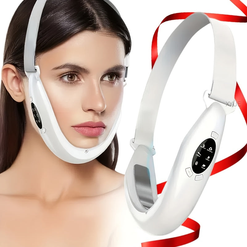 [Rechargeable Face Lift] Rechargeable V Line Face Lift Massager | USB Facial Shaping Device - White, Gift for friend Gift for Mom On Mother's Day