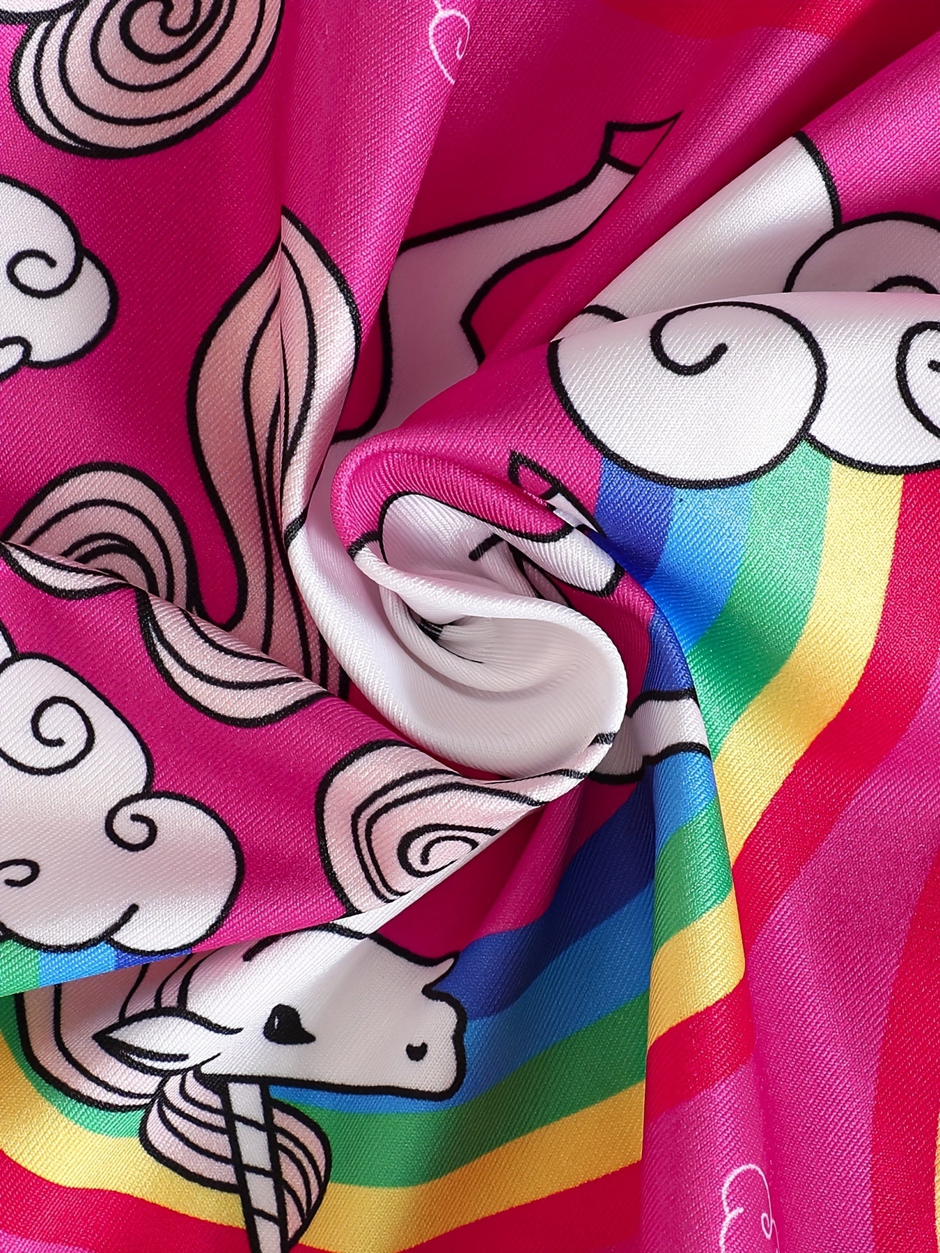 2 Pcs Girl's Onesie Swimsuit & Swimming Cap,