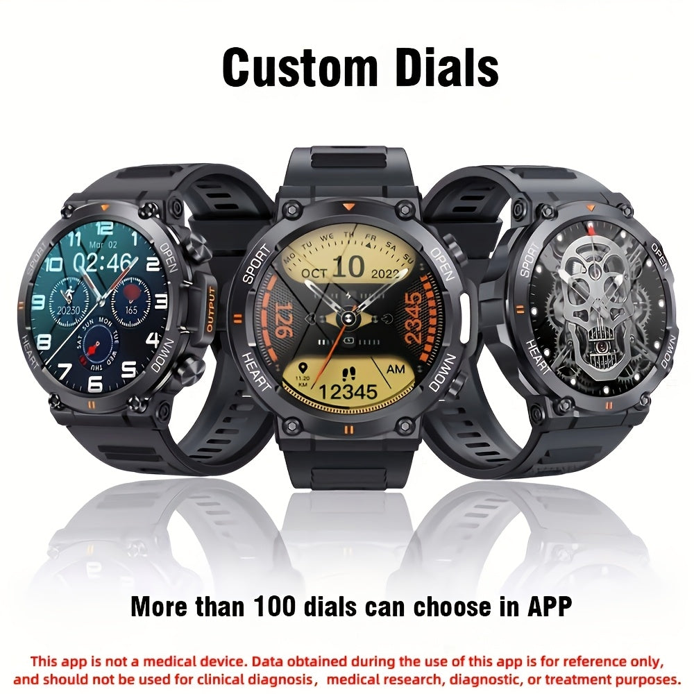 SENBONO Men'S Smart Watch Round 3.53cm Big Screen