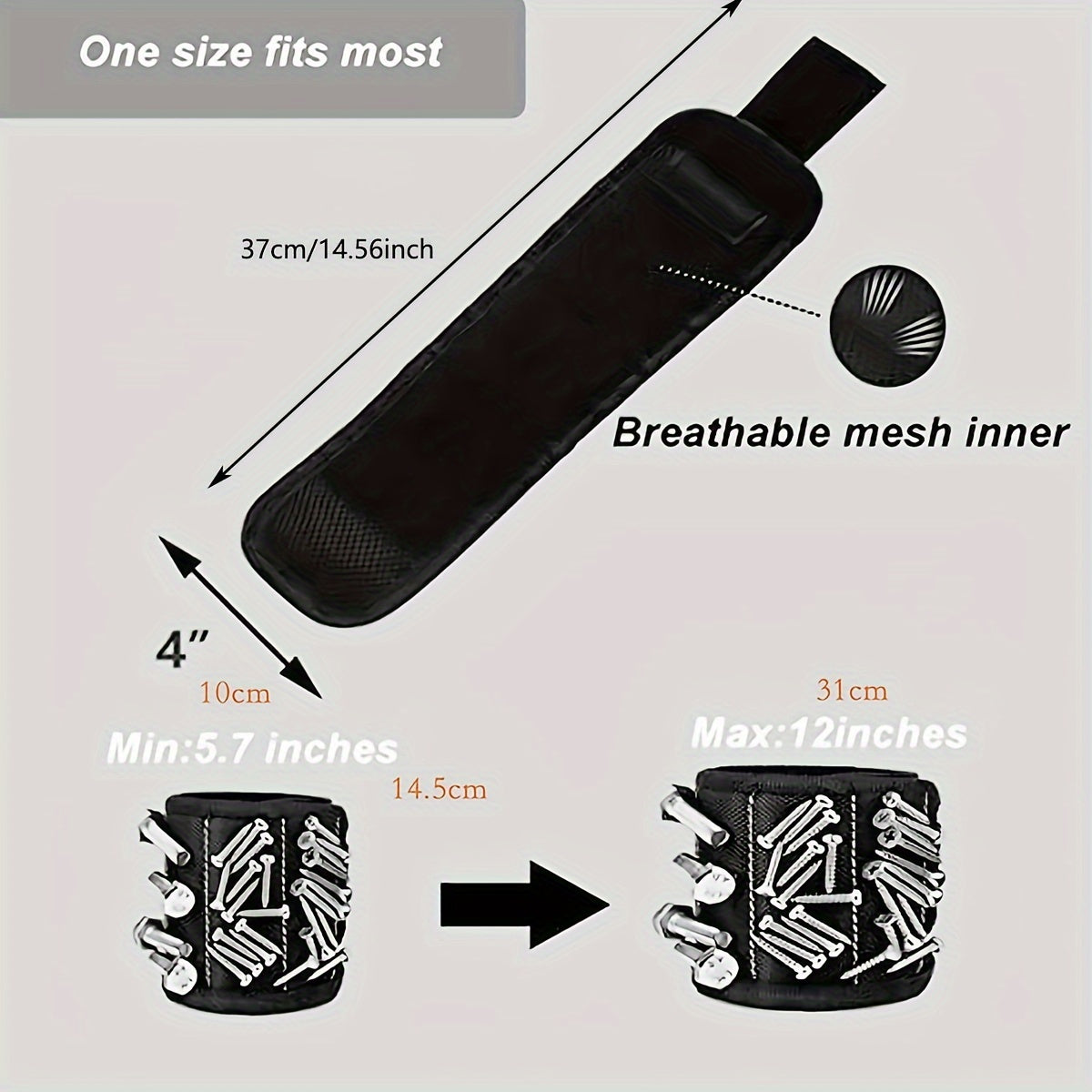The Ultimate DIY Tool: Magnetic Wristband For Holding Screws.