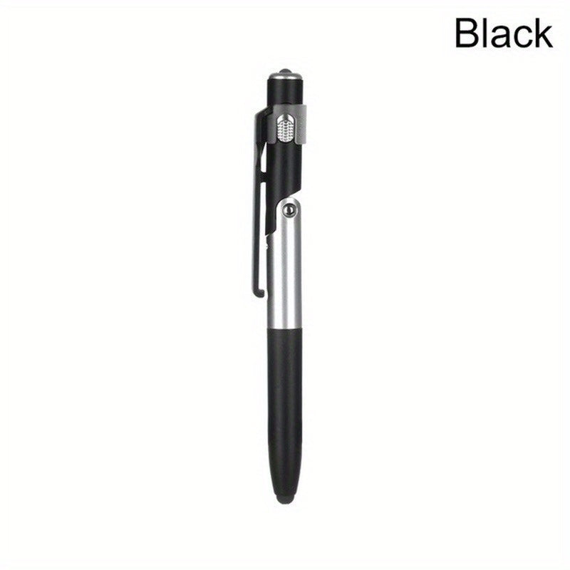 1pc Multi-function 4-in-1 Foldable Ballpoint Pen Stylus (Flashlight + Support) For Tablet Cellphone Gift For Birthday/Easter/President's Day