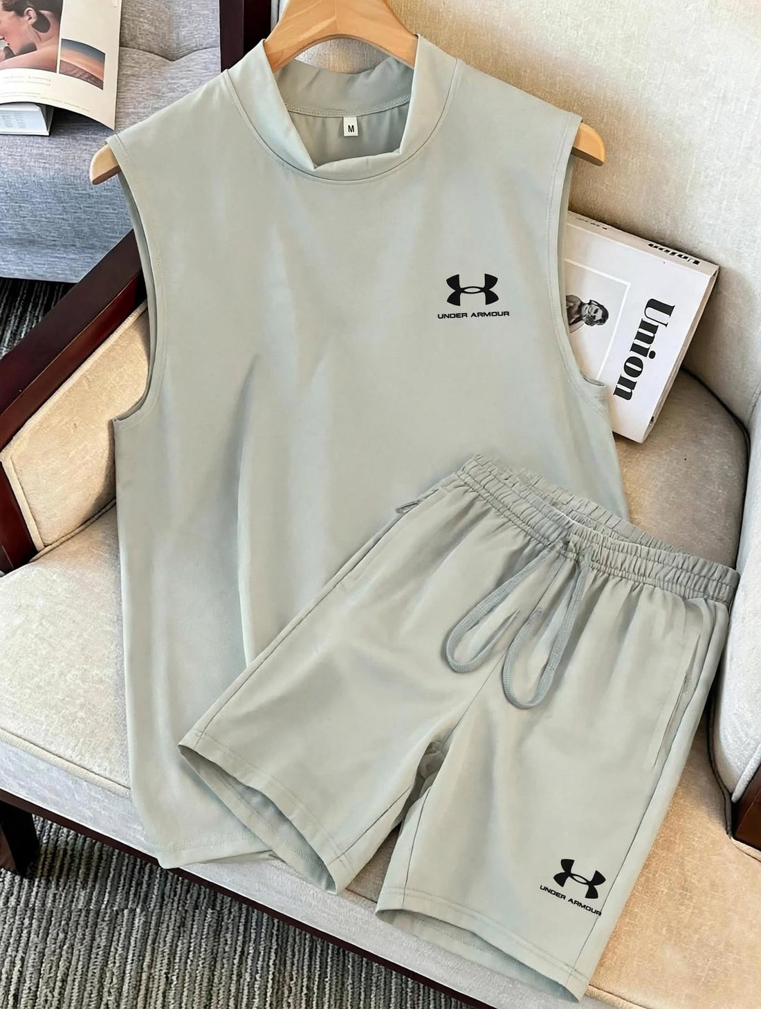 Men's Oversized Muscle Tee & Shorts Set | Breathable Gym Coord - 8 Colors | Sizes M-XXL |MH