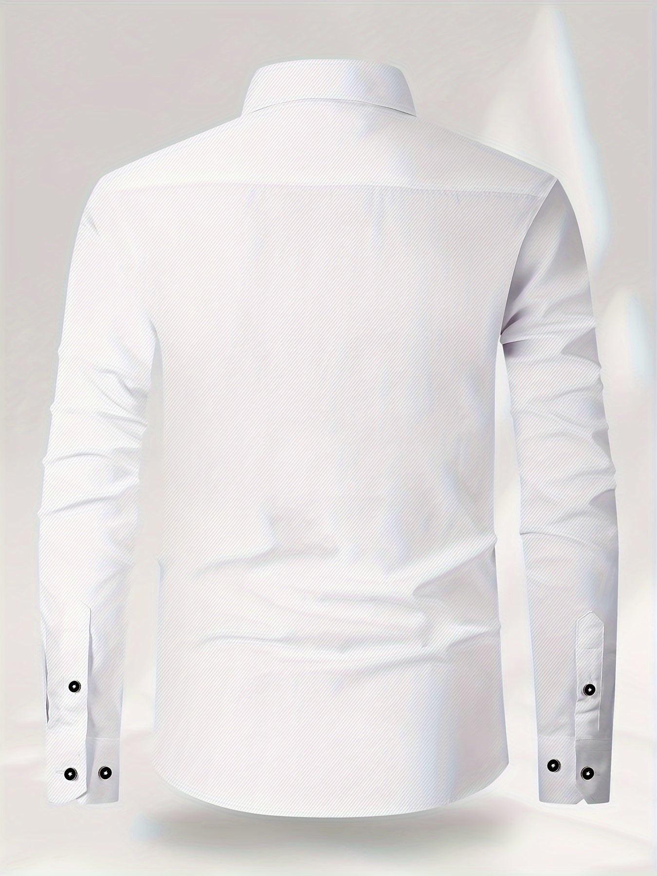 Men's Patchwork Lapel Collar Design Dress Shirts With Chest Pocket,