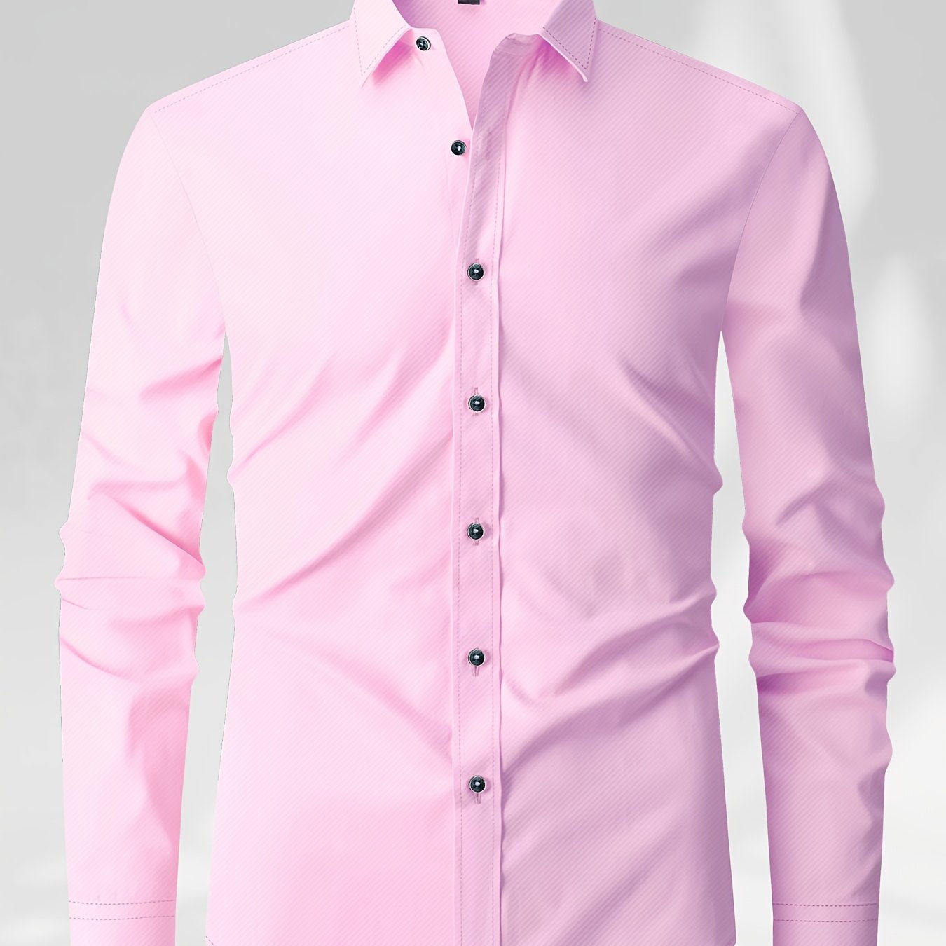 Men's Patchwork Lapel Collar Design Dress Shirts With Chest Pocket,