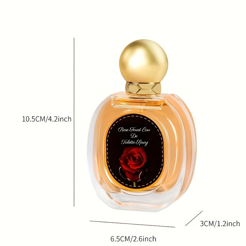 Rose Forest Eau De Toilette Spray For Women, Refreshing And Long Lasting Fragrance, Perfume For Dating And Daily Life, A Perfect Gift For Valentine Christmas