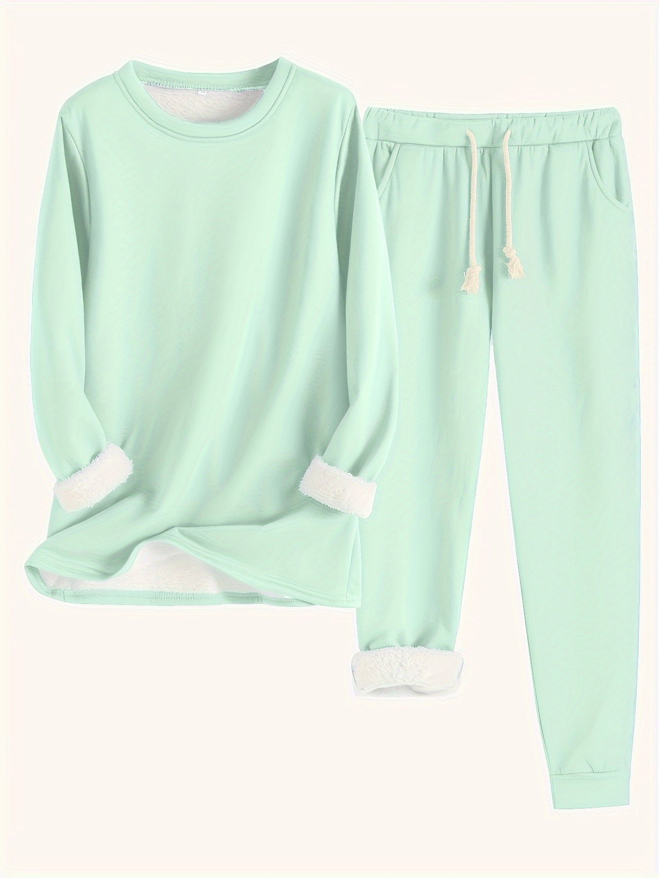 Cozy Fleece-Lined Women's Clothing Set