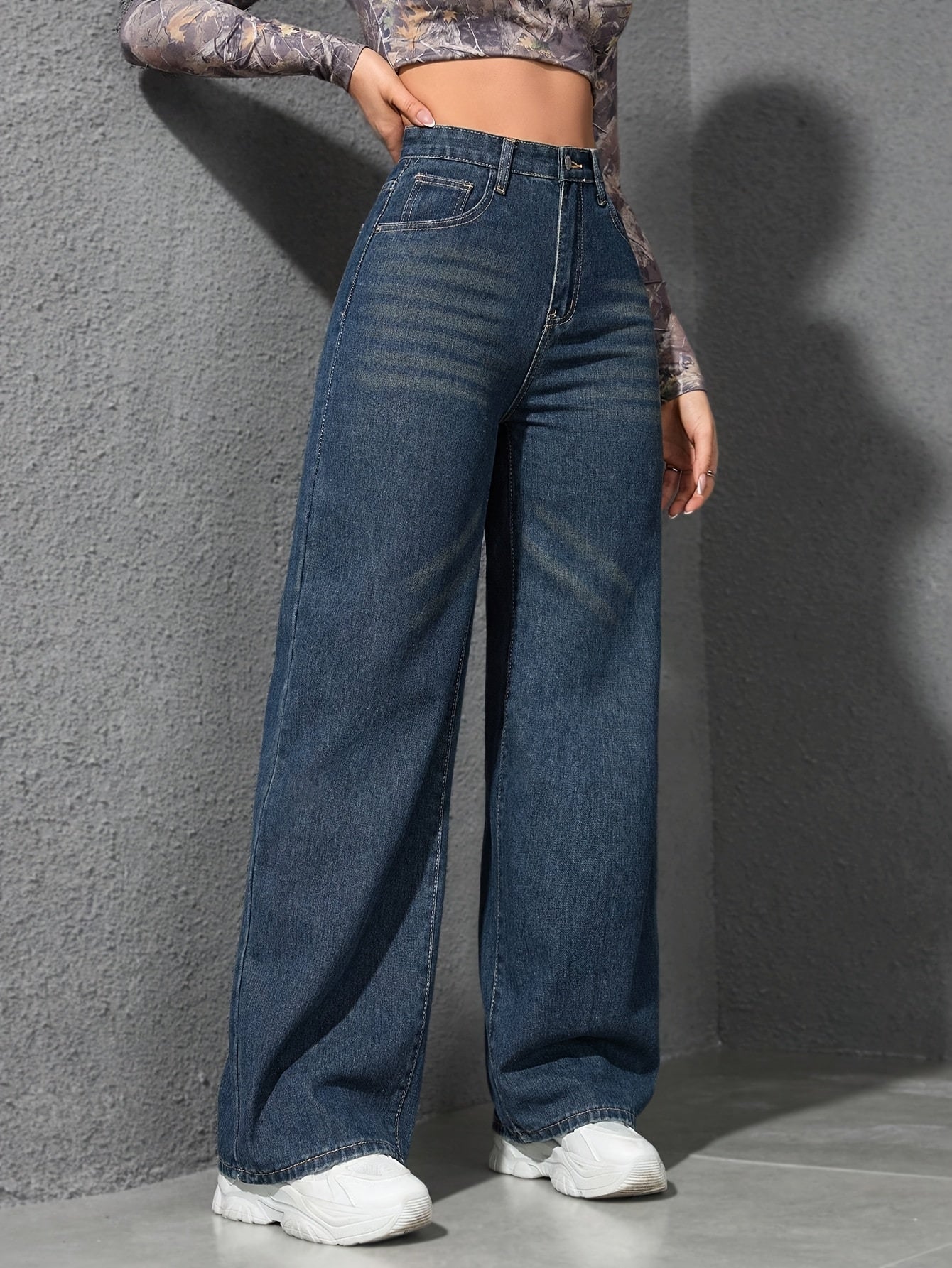 Women's High-Waisted Stretch Jeans -/MH