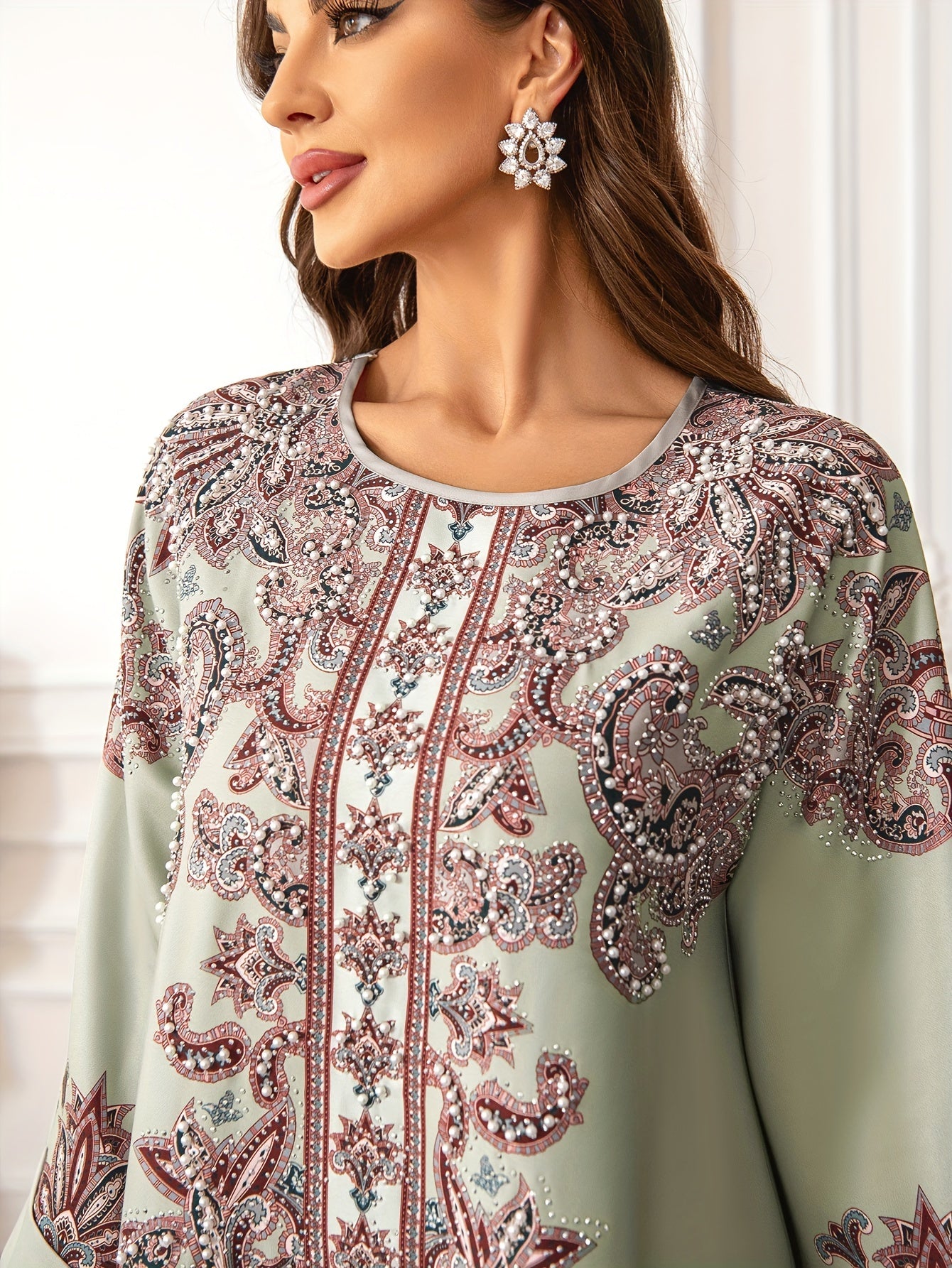 Women's Middle Eastern Abaya Jellabiya Dress -/MH