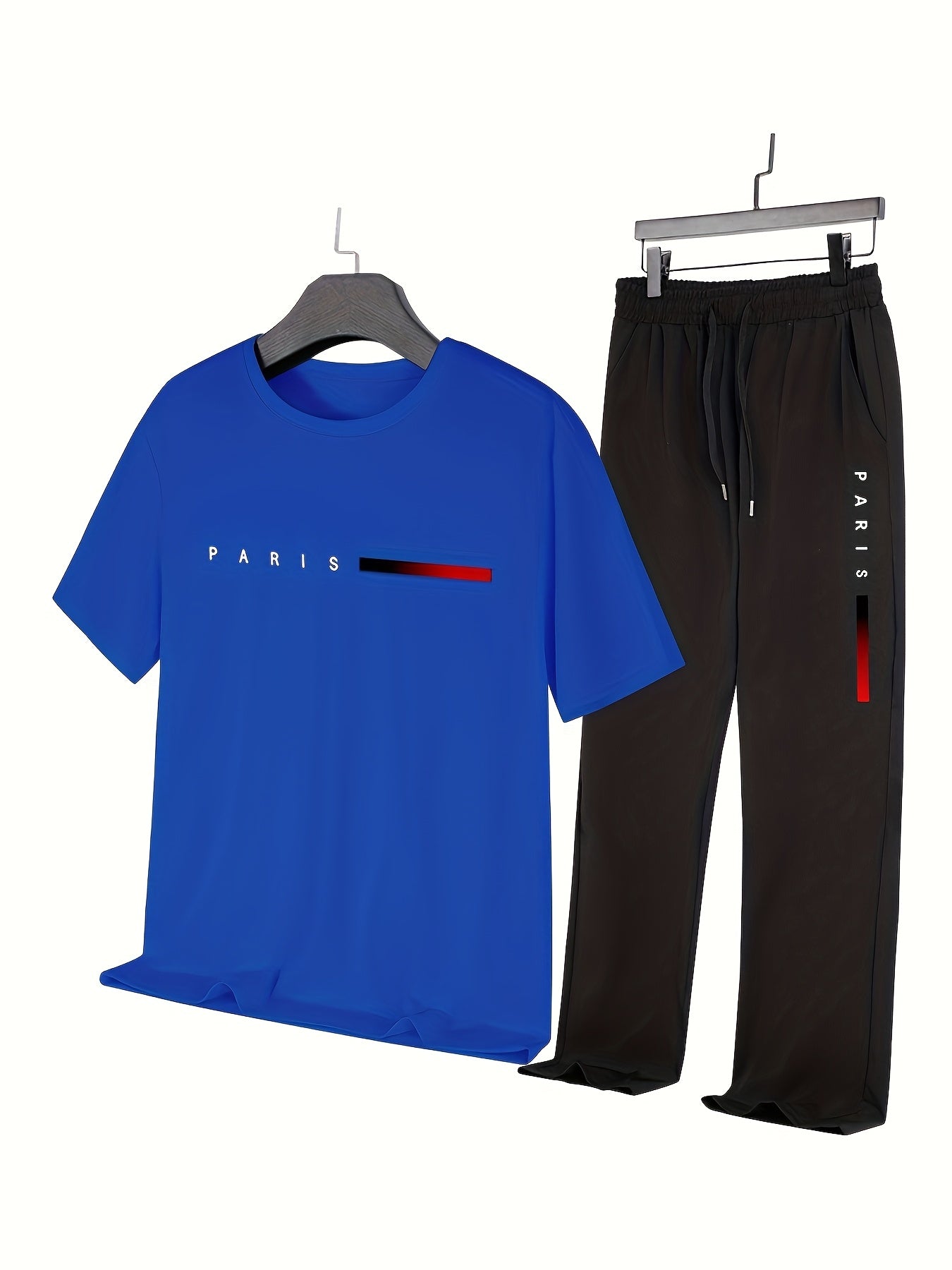 Men'S Casual Sports Two-Piece Set Short Sleeve .
