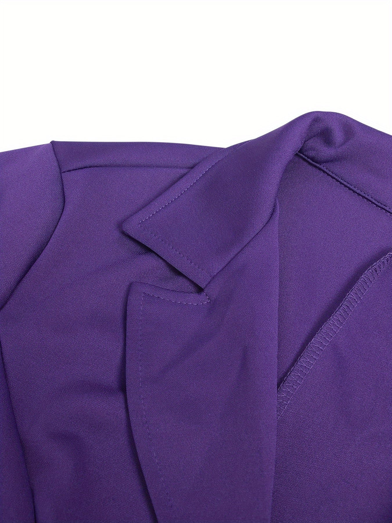 Business Casual Two-piece Set, Double-breasted Lapel Blazer.