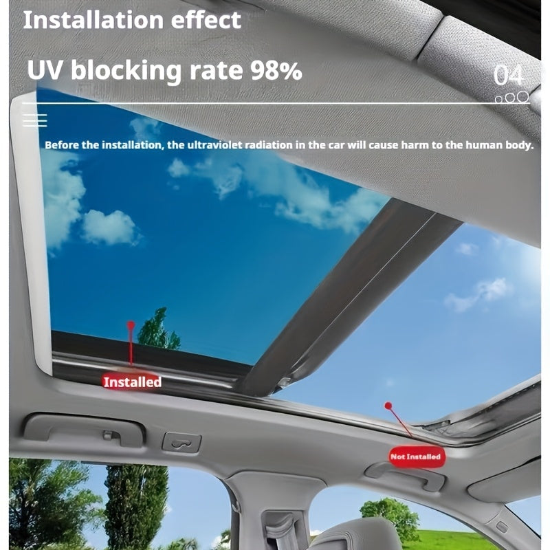 1pc TPUPPF High-End Protective Vehicle Sunroof Insulation Shade