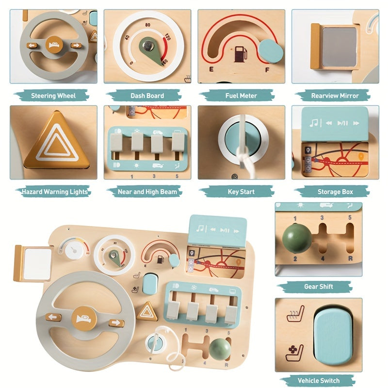 Toy Steering Wheel: Promote Early Enlightenment & Happy Growth With Busy Boards & Vehicle Sign Recognition, As Halloween, Christmas Gift