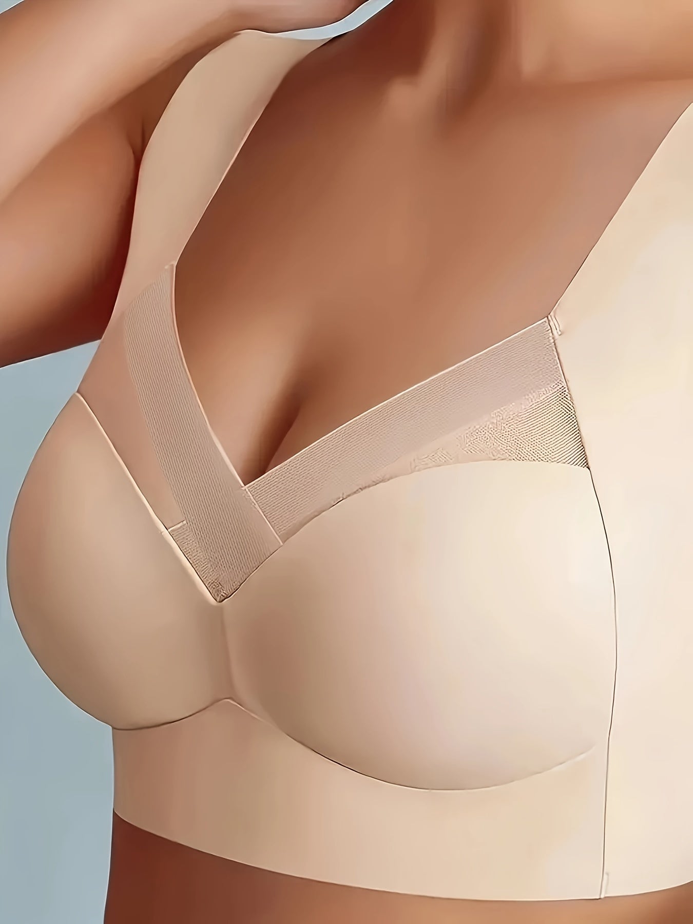 Comfy Chic Wireless Mesh Tank Bra - Soft Push-Up Support,/MH
