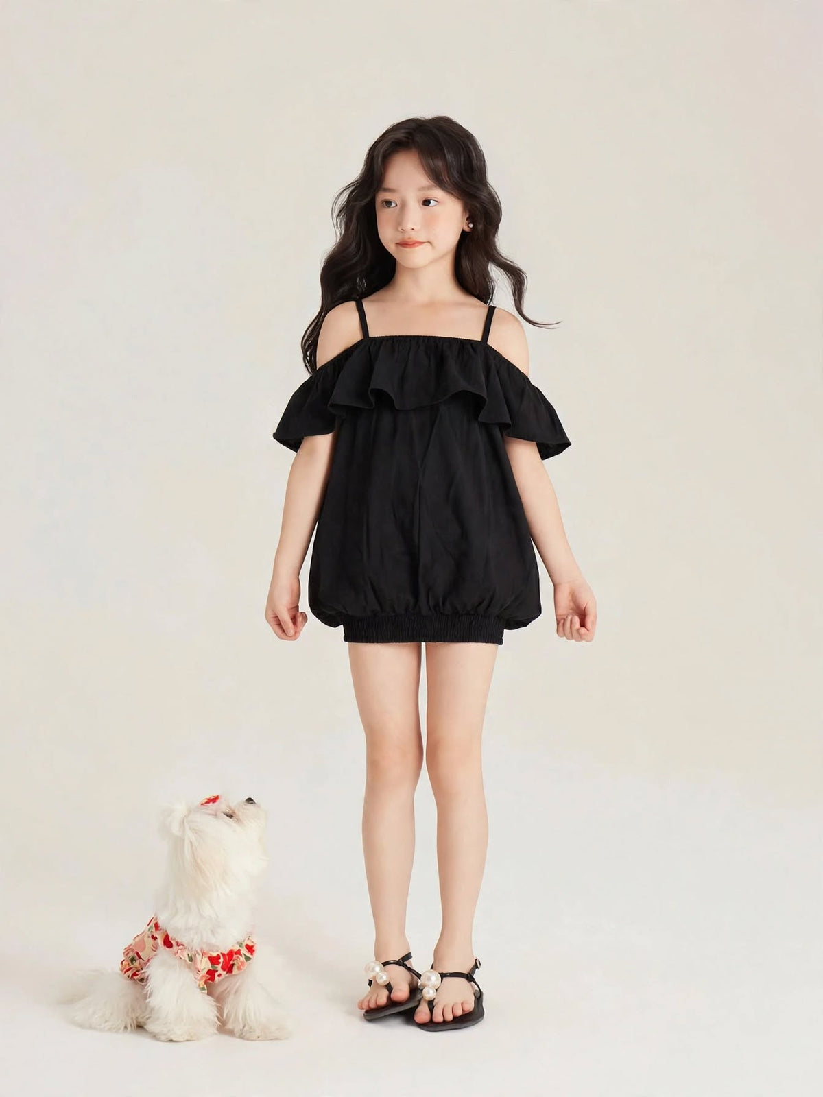 Girls' Off-Shoulder Ruffle Top & Smocked Dress Collection | Ages 2-12 Years | MH