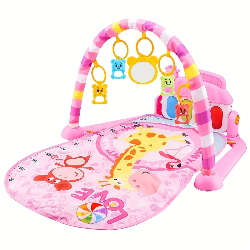 Delight Your Baby with this Fun and Educational Fitness Rack Toy, Piano Play Mat, and Crawling Mat, Halloween, Thanksgiving And Christmas Gift