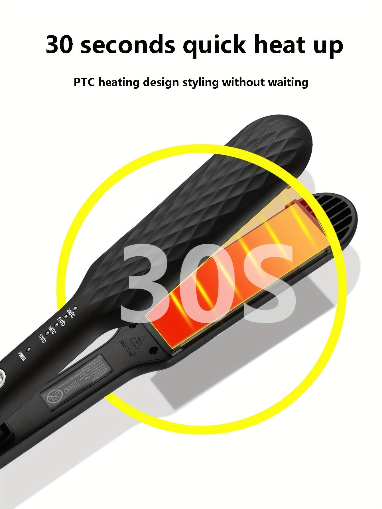 CRASTS 2-in-1 Straightening & Curling Iron with Dual Plates,