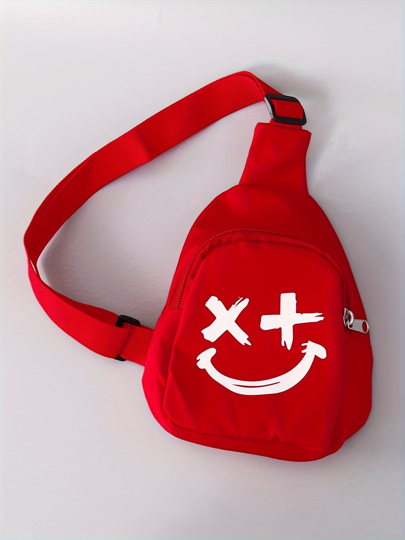 3pcs Boys Casual Solid Short Sleeve T-shirt & Smile Face Print Shorts.