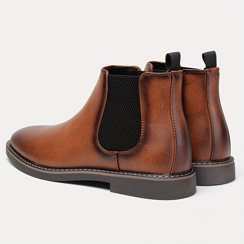 Men's Fashion Slip On Soft In Sole Comfortable Chelsea Boots