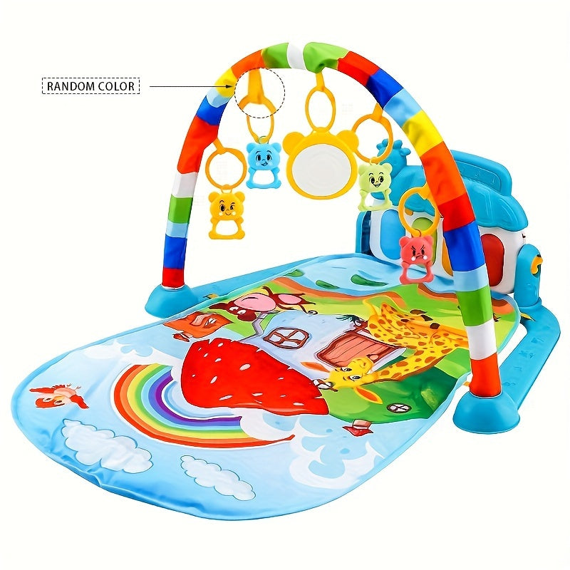 Delight Your Baby with this Fun and Educational Fitness Rack Toy, Piano Play Mat, and Crawling Mat, Halloween, Thanksgiving And Christmas Gift