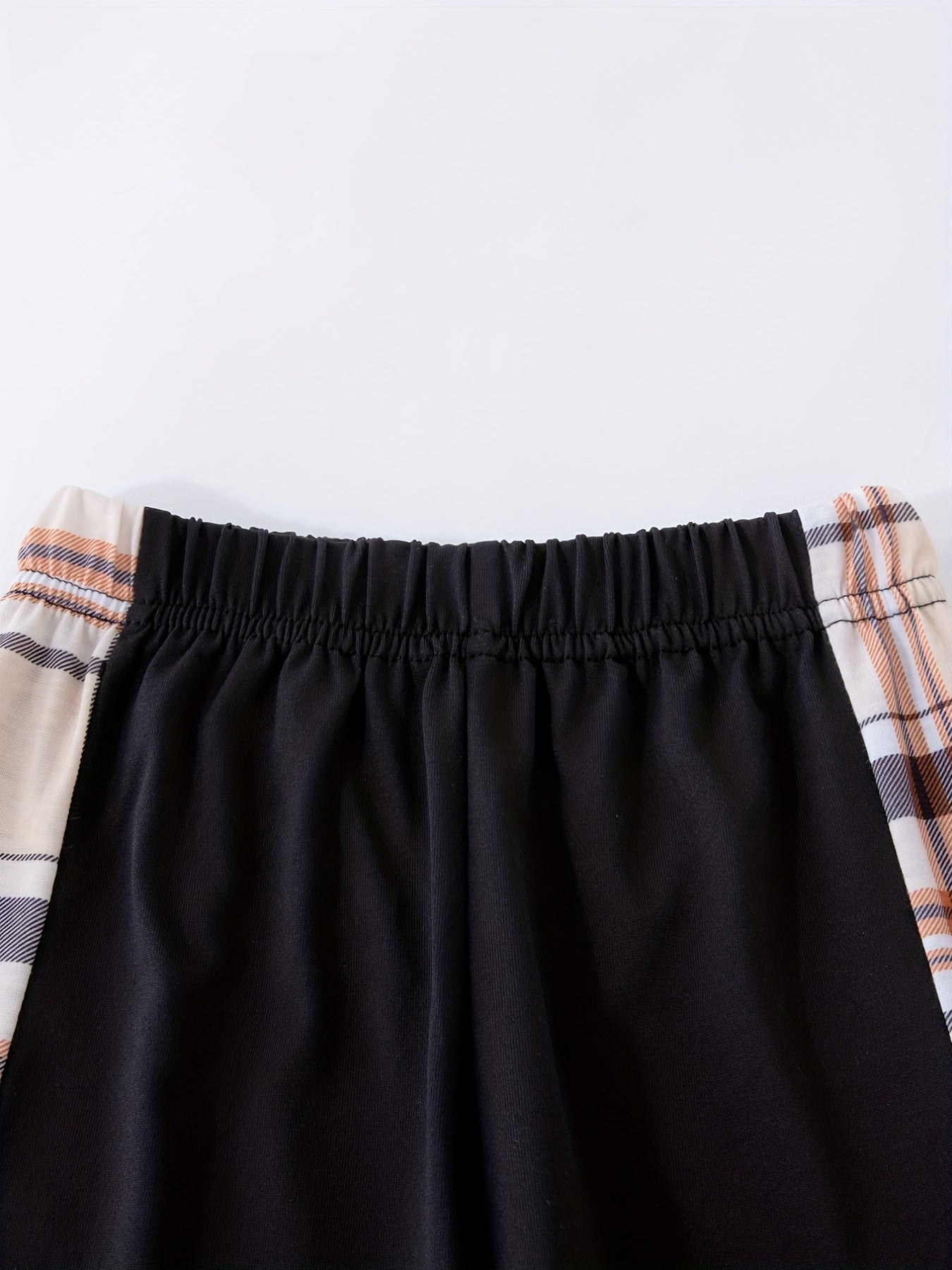 3pcs Boys Casual Solid Short Sleeve T-shirt & Smile Face Print Shorts.