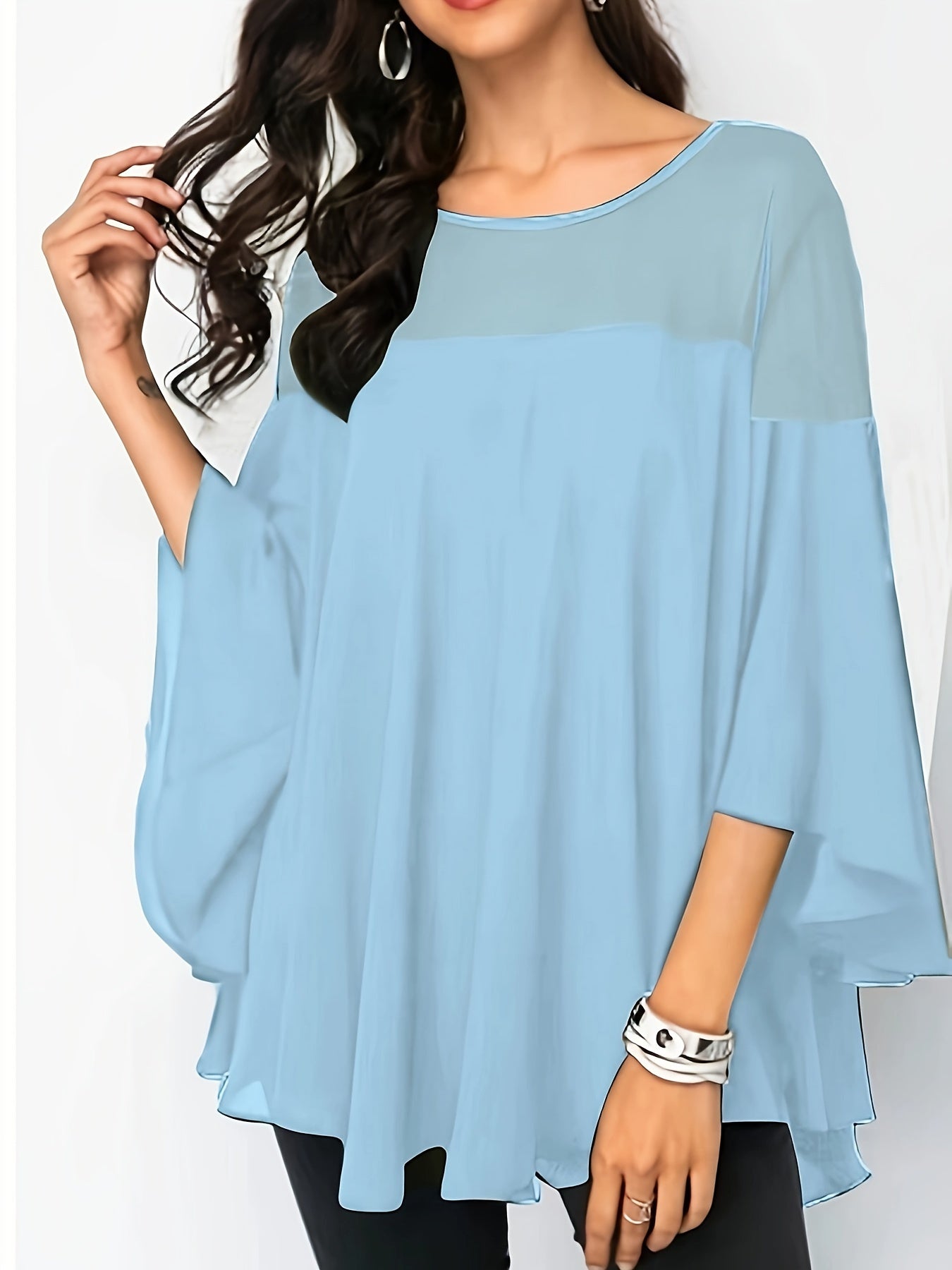 Plus Size Women's Casual Shirt - Vibrant Green Short Sleeve.