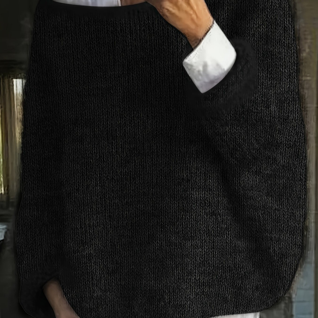 Luxurious Red Fleece Boat Neck Sweater for Women .