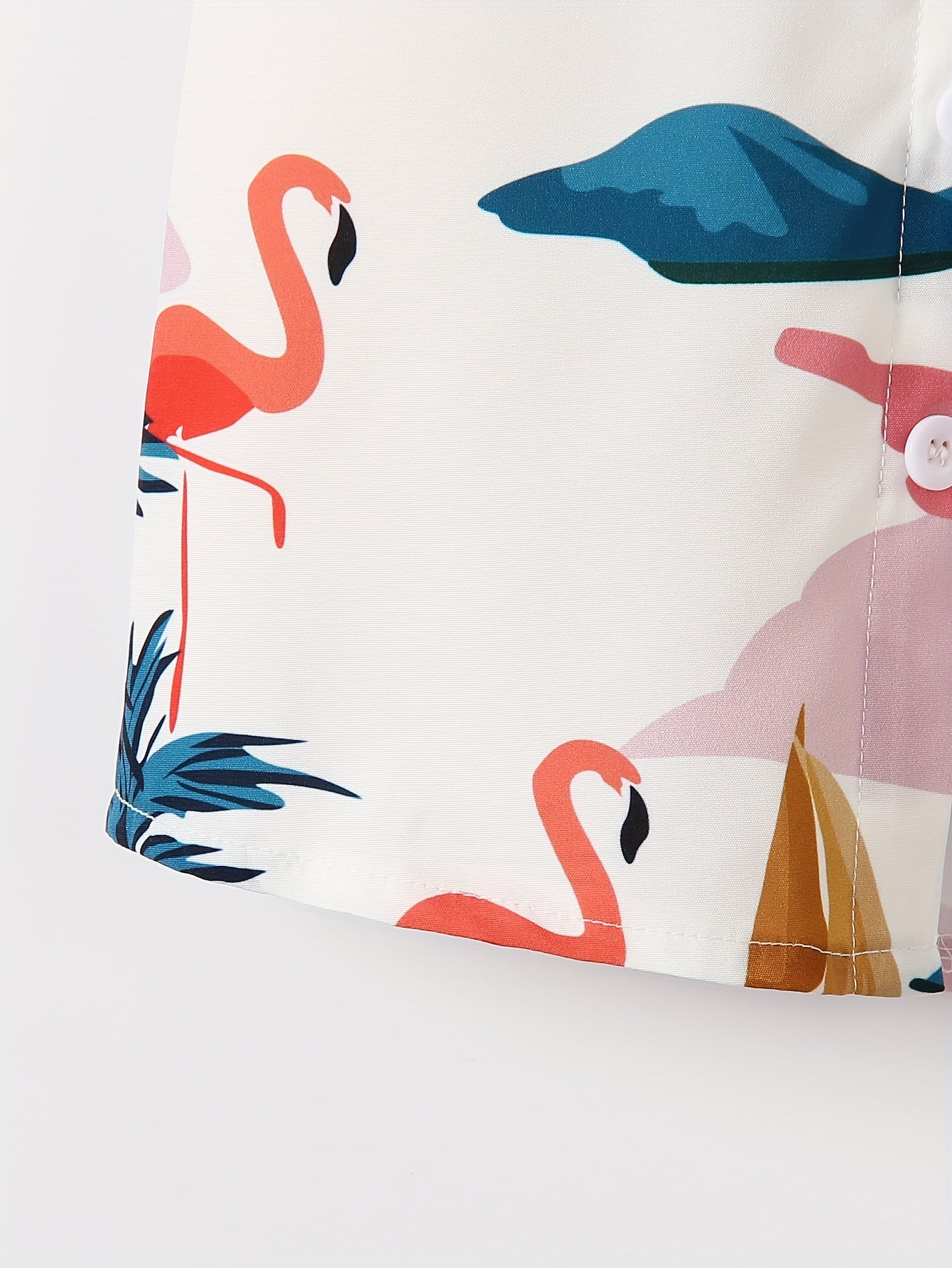 Boy's Hawaiian T-shirt Vacation Kids Round Neck .