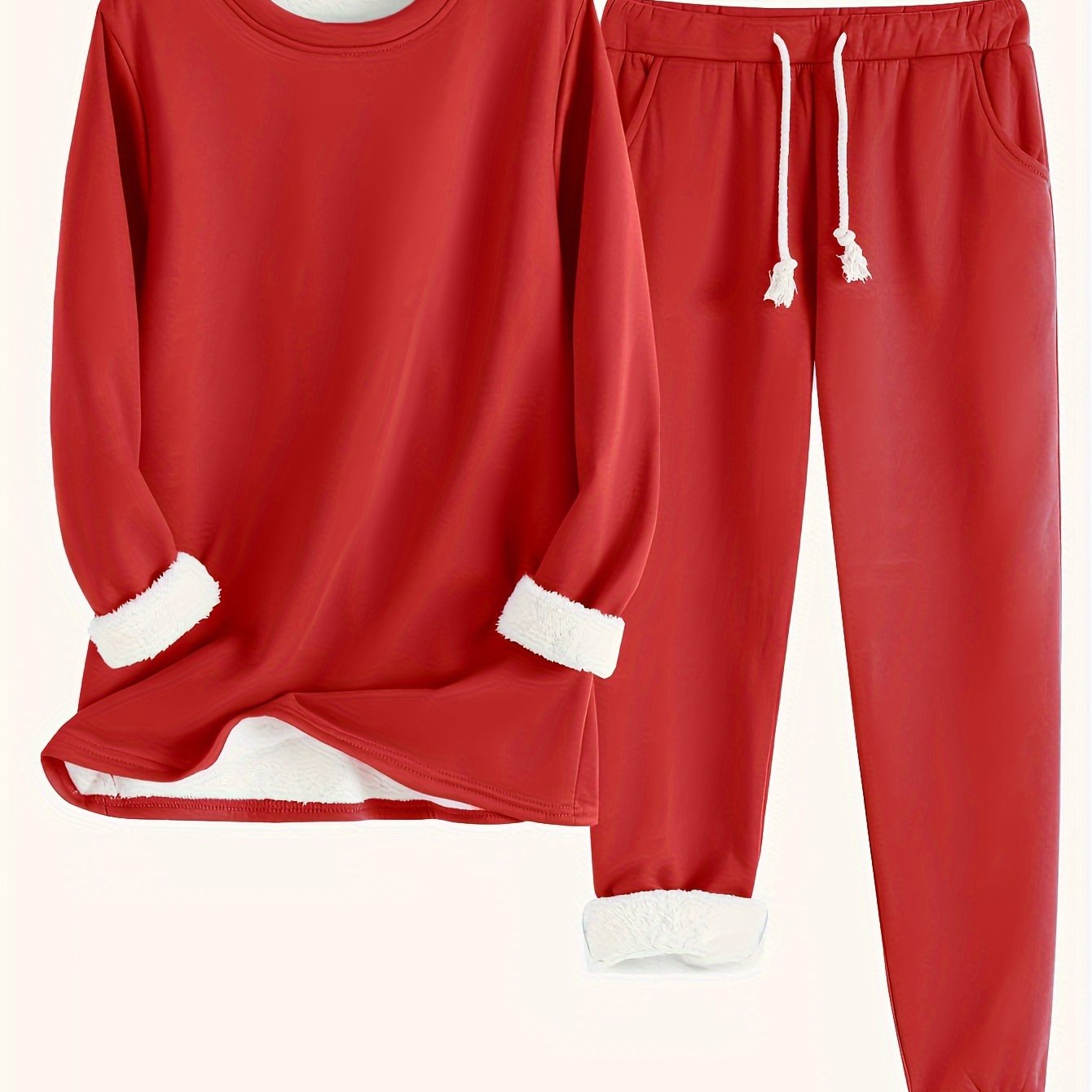 Cozy Fleece-Lined Women's Clothing Set