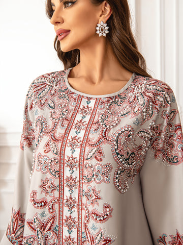 Women's Middle Eastern Abaya Jellabiya Dress ./MH