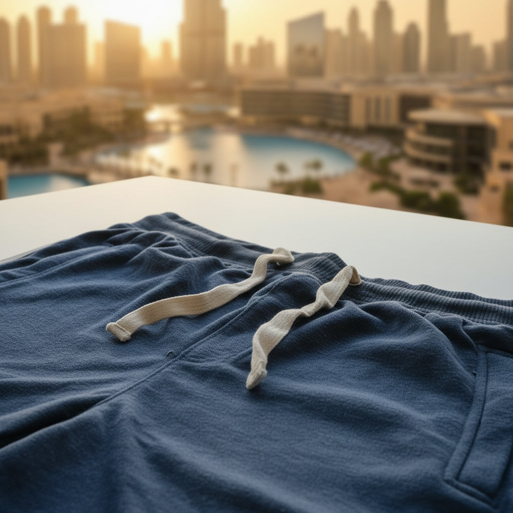 Men’s Navy Blue Casual Shorts Drawstring Pockets Relaxed Fit | Sizes S-XL | MH