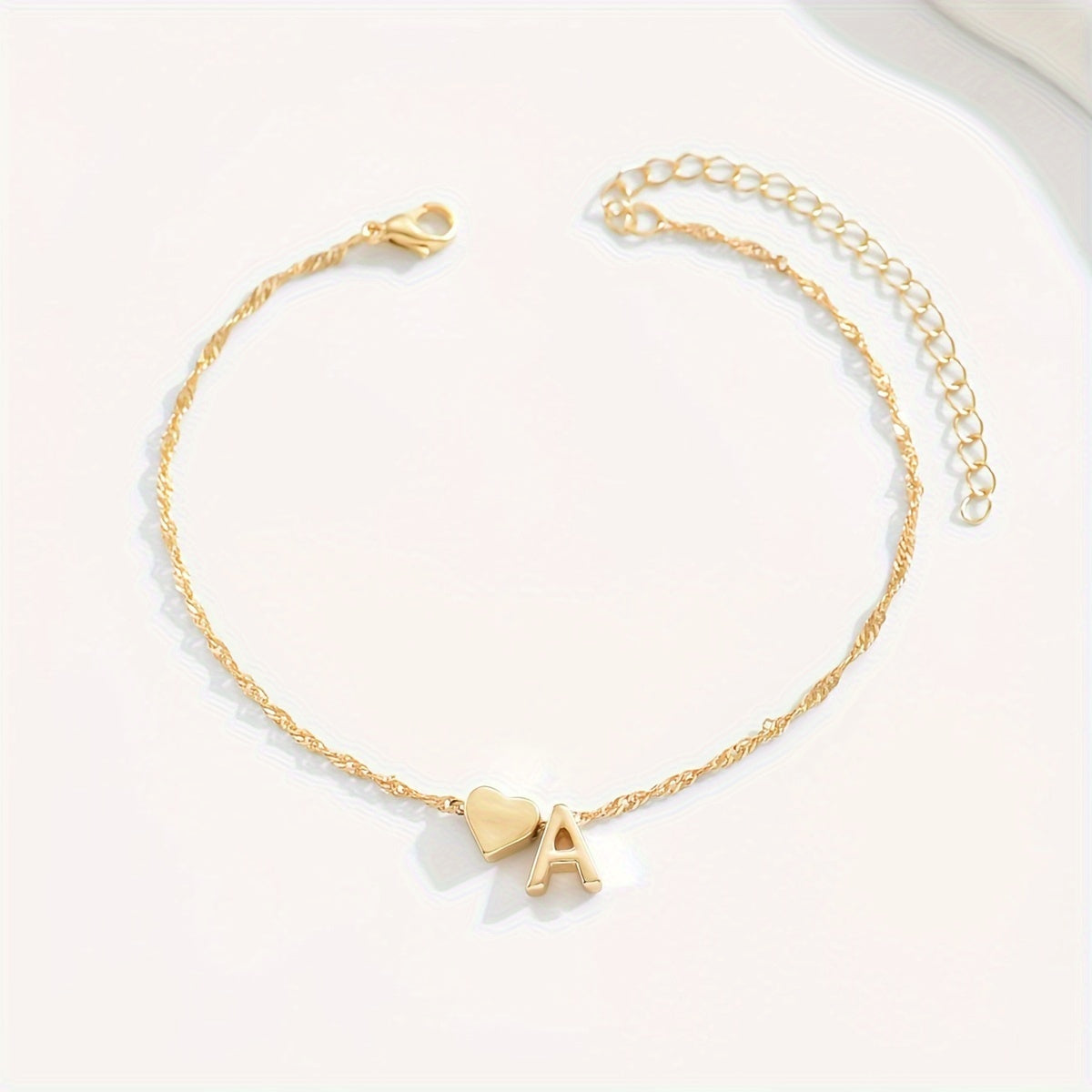 Minimalist And Infinity Love Letter Anklet With 26 Letters Available Minimalist Anklet Jewelry Gifts For Women Daily Wearing