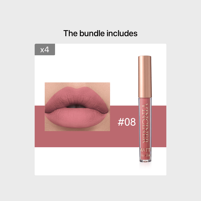 12 colors Matte Velvet Lip Glaze - Long Lasting, Waterproof, Non-Sticky.