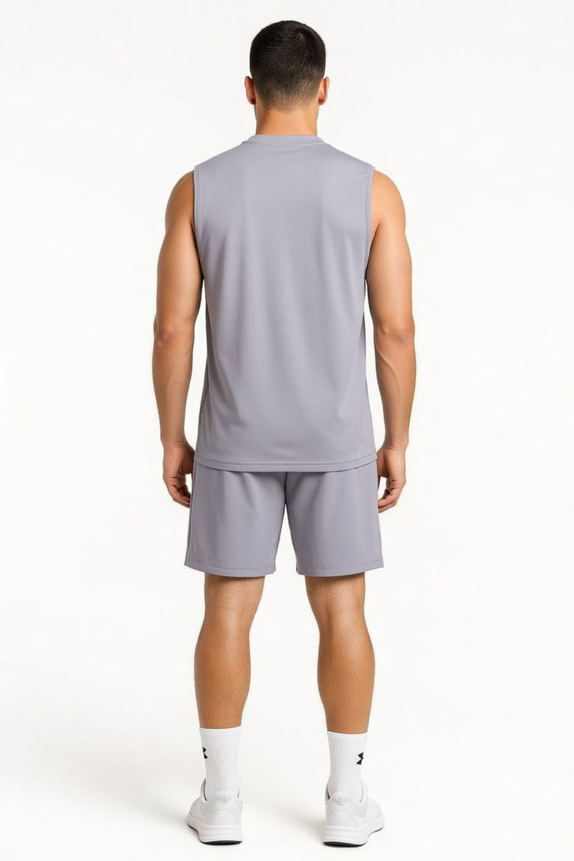 Men's Oversized Muscle Tee & Shorts Set | Breathable Gym Coord - 8 Colors | Sizes M-XXL |MH