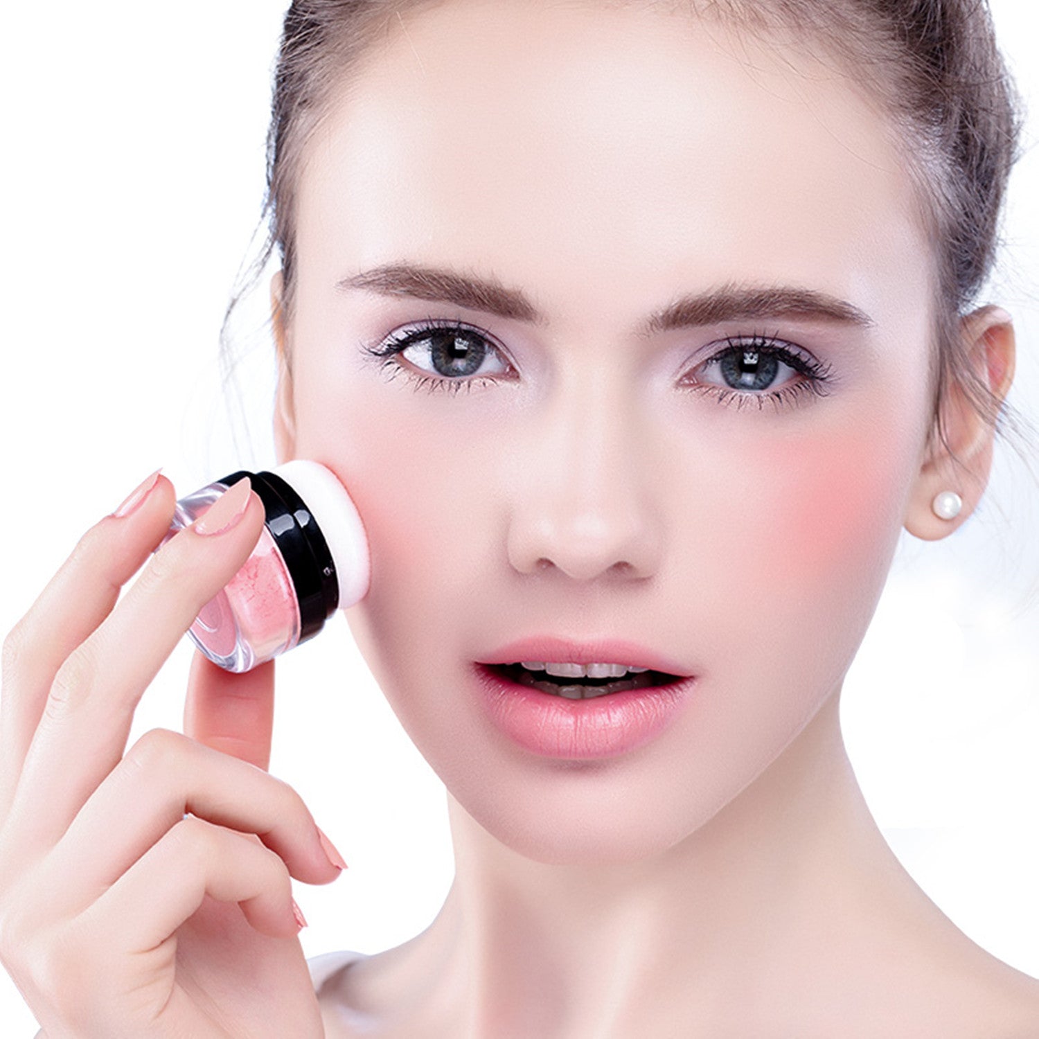 ILISYA Soft Face Blusher Powder Cheek Rouge Nourishing Nude Makeup .