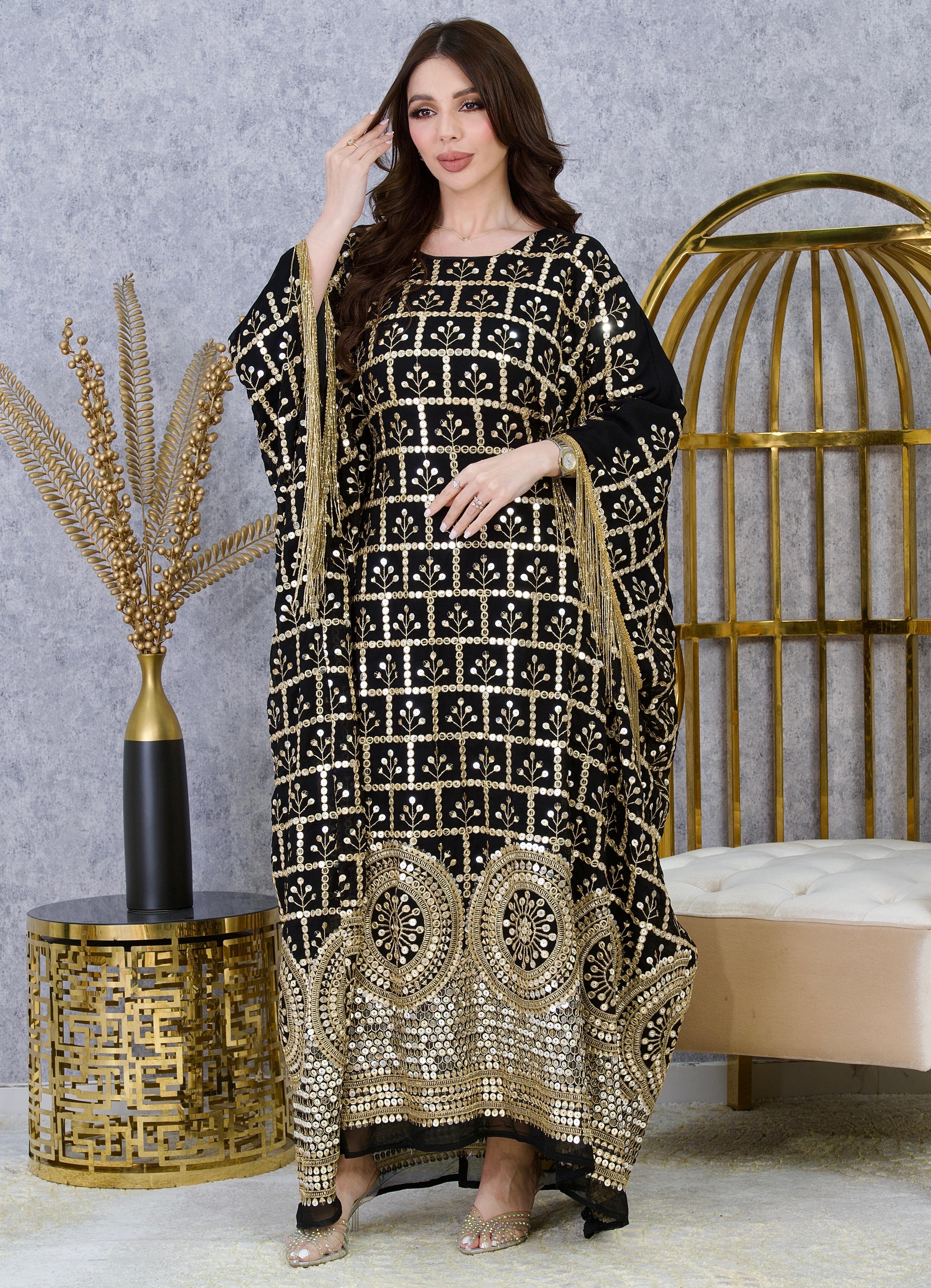 Elite Artisan Sequin-Embellished Kaftan Dress – Luxury Hand-Crafted Occasion Wear
Product Botanical Specimen Artisan Midi Dress – Hand-Drawn Floral Print Primary |4 Colors | MH