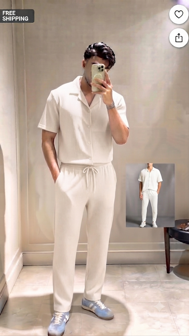 Men's Turkey Co-ord Oversized Polo + Pants Men Short Sleeve Tracksuit | Sizes M-XXL | Stitch by MH