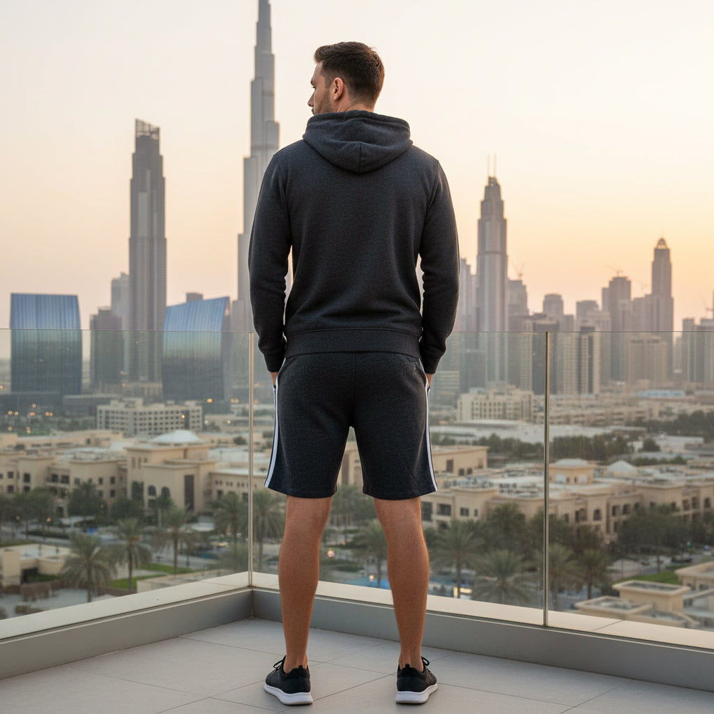 Men’s Navy Blue Casual Shorts Drawstring Pockets Relaxed Fit | Sizes S-XL | MH