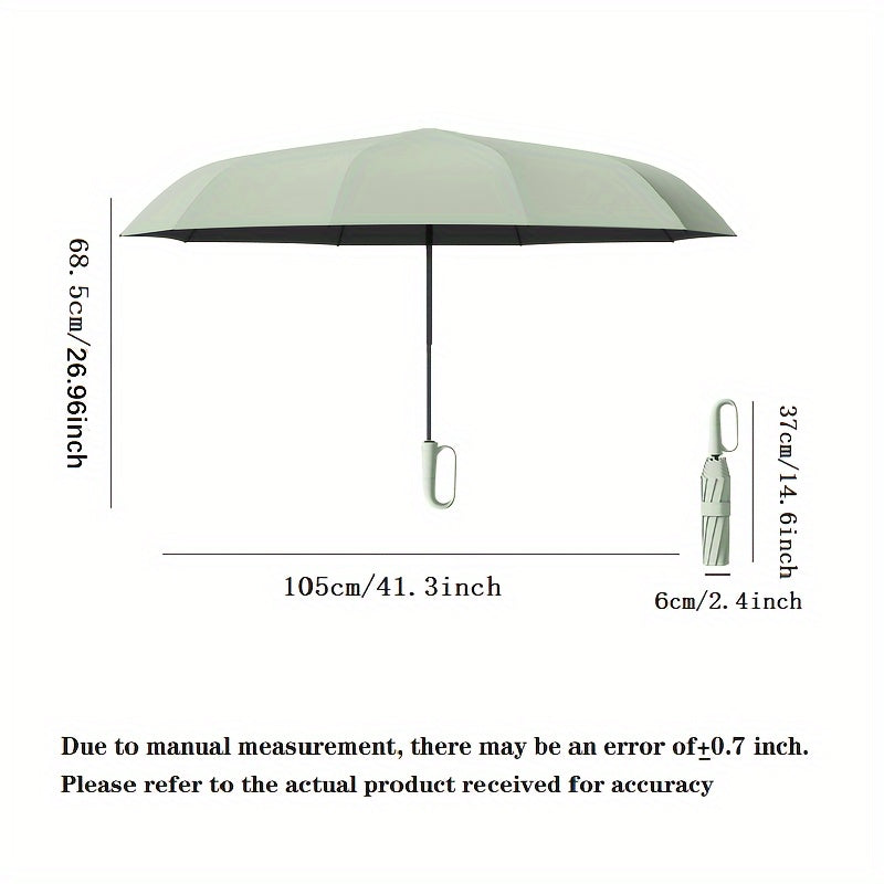 Automatic Umbrella with 10-Rib Windproof Design .