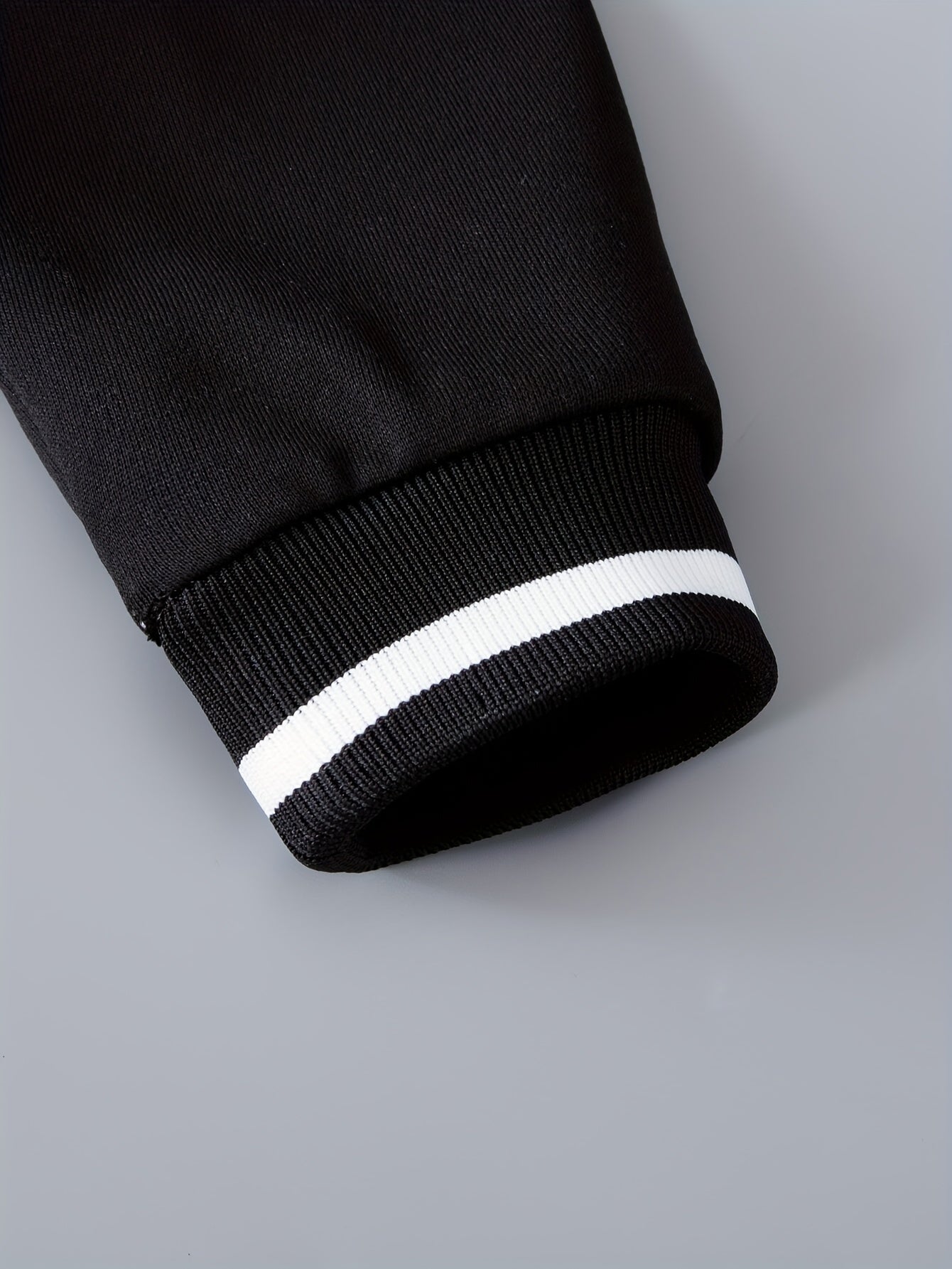 Letter Patched Kid's Baseball Jacket, Button Front Long Sleeve Top,