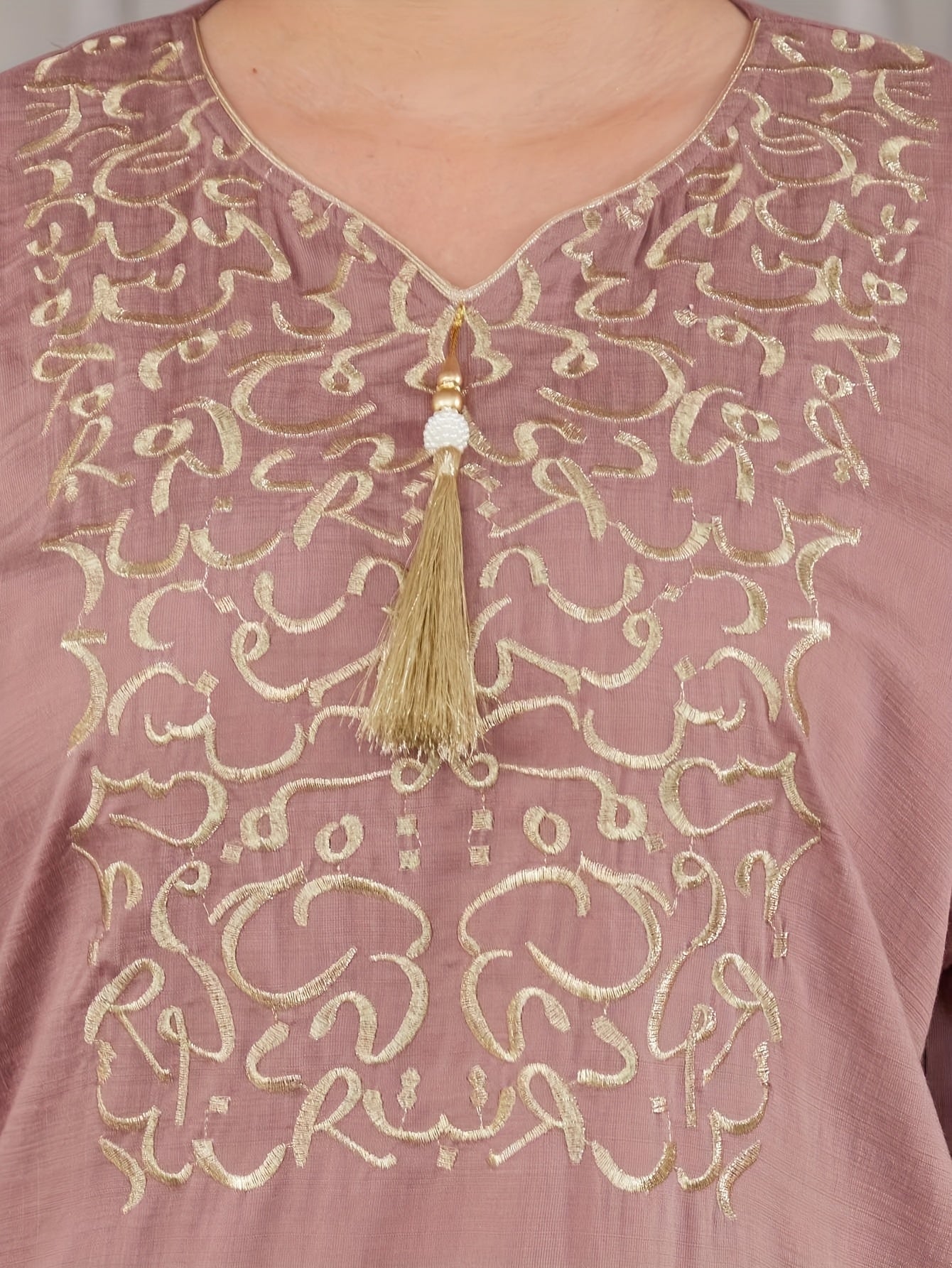 Golden Arabic Women's Elegant Dress JALABIA ./MH