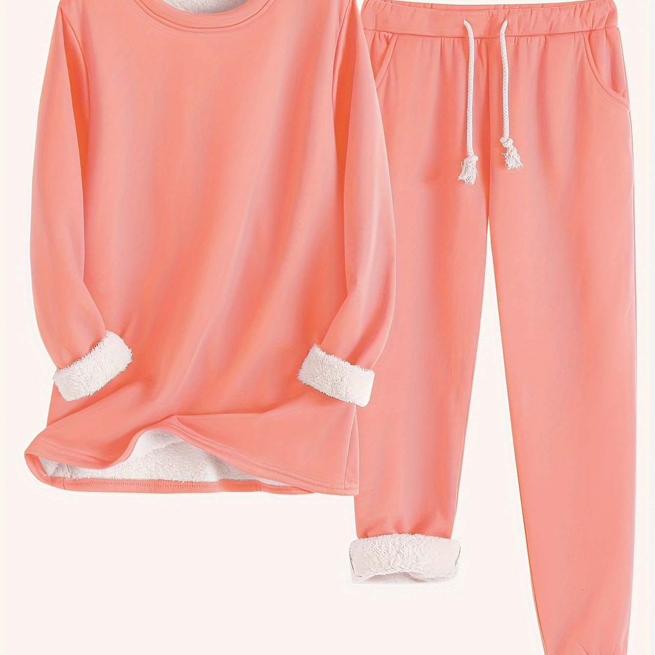 Cozy Fleece-Lined Women's Clothing Set
