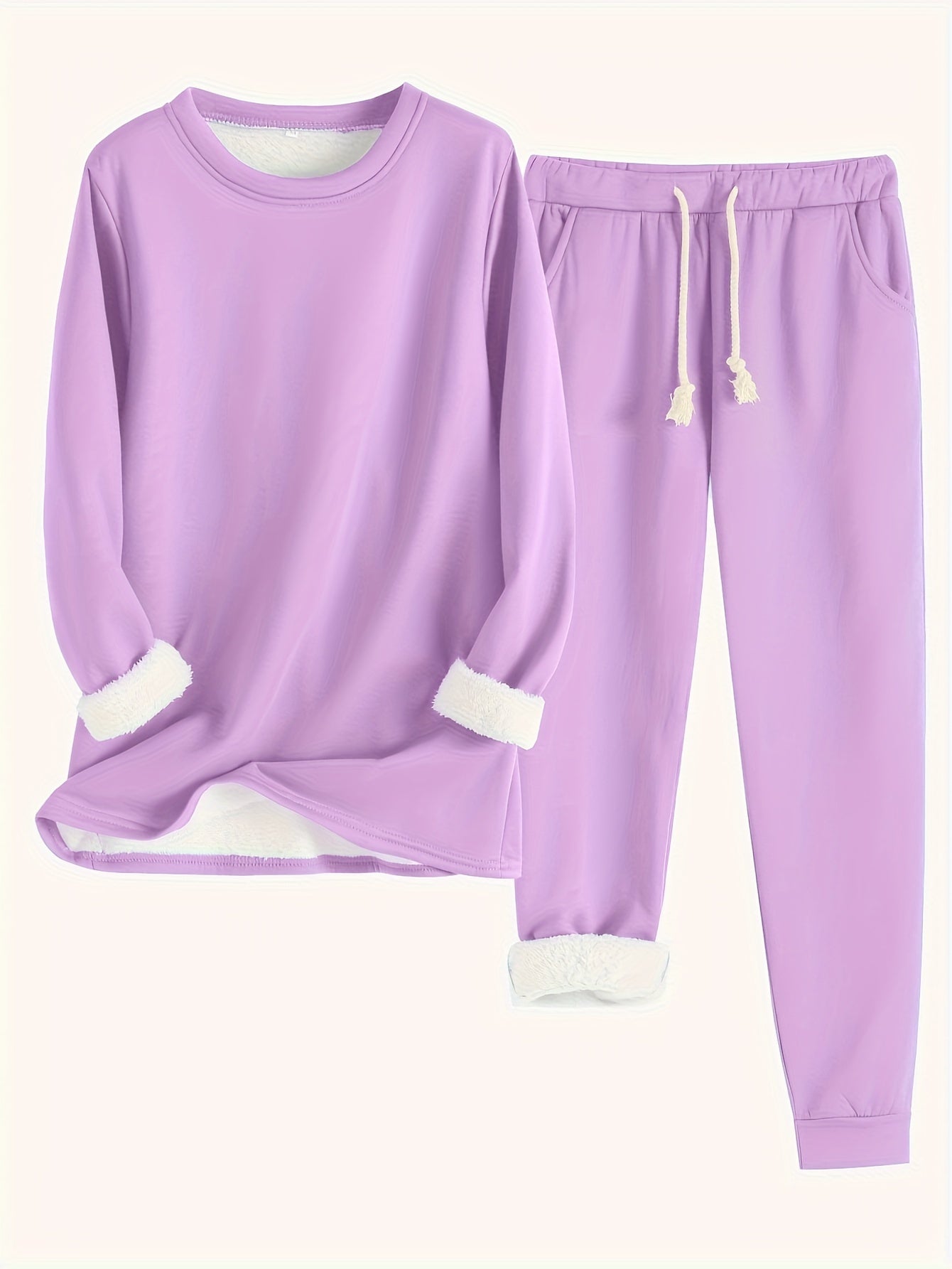 Cozy Fleece-Lined Women's Clothing Set