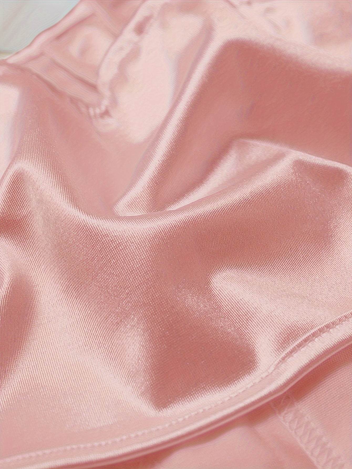 Chic Light Purple Satin Corset Crop Top .