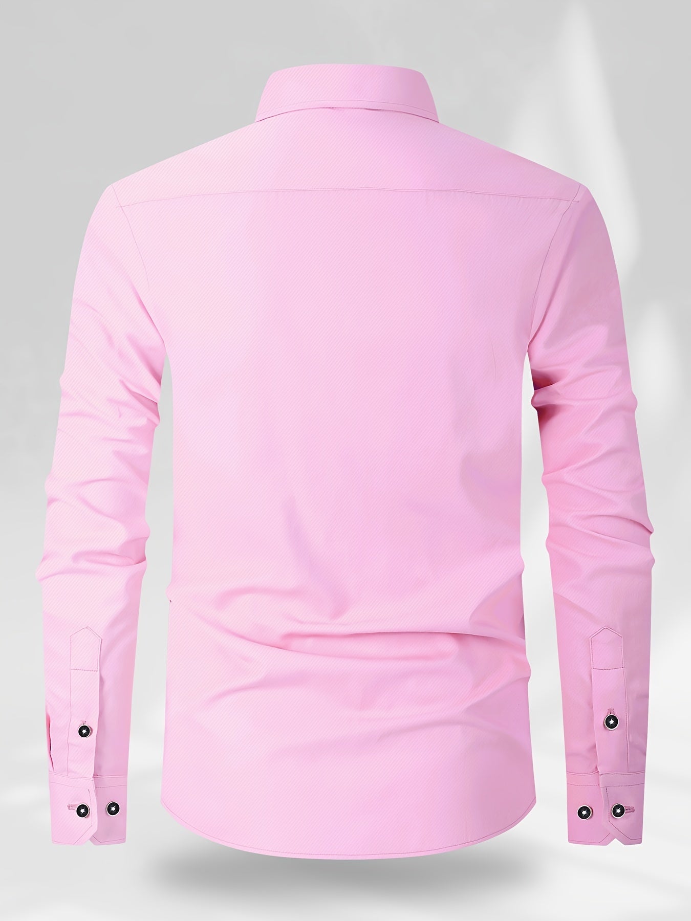 Men's Patchwork Lapel Collar Design Dress Shirts With Chest Pocket,