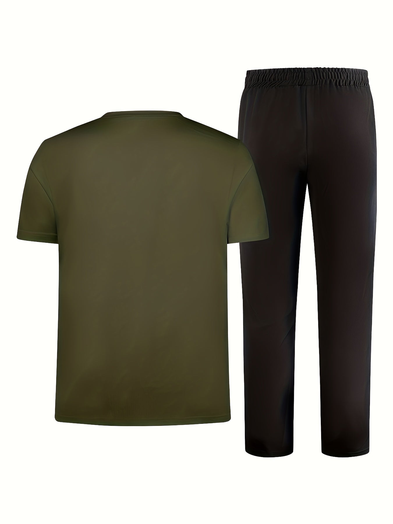 Men'S Casual Sports Two-Piece Set Short Sleeve .