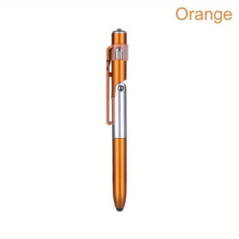 1pc Multi-function 4-in-1 Foldable Ballpoint Pen Stylus (Flashlight + Support) For Tablet Cellphone Gift For Birthday/Easter/President's Day