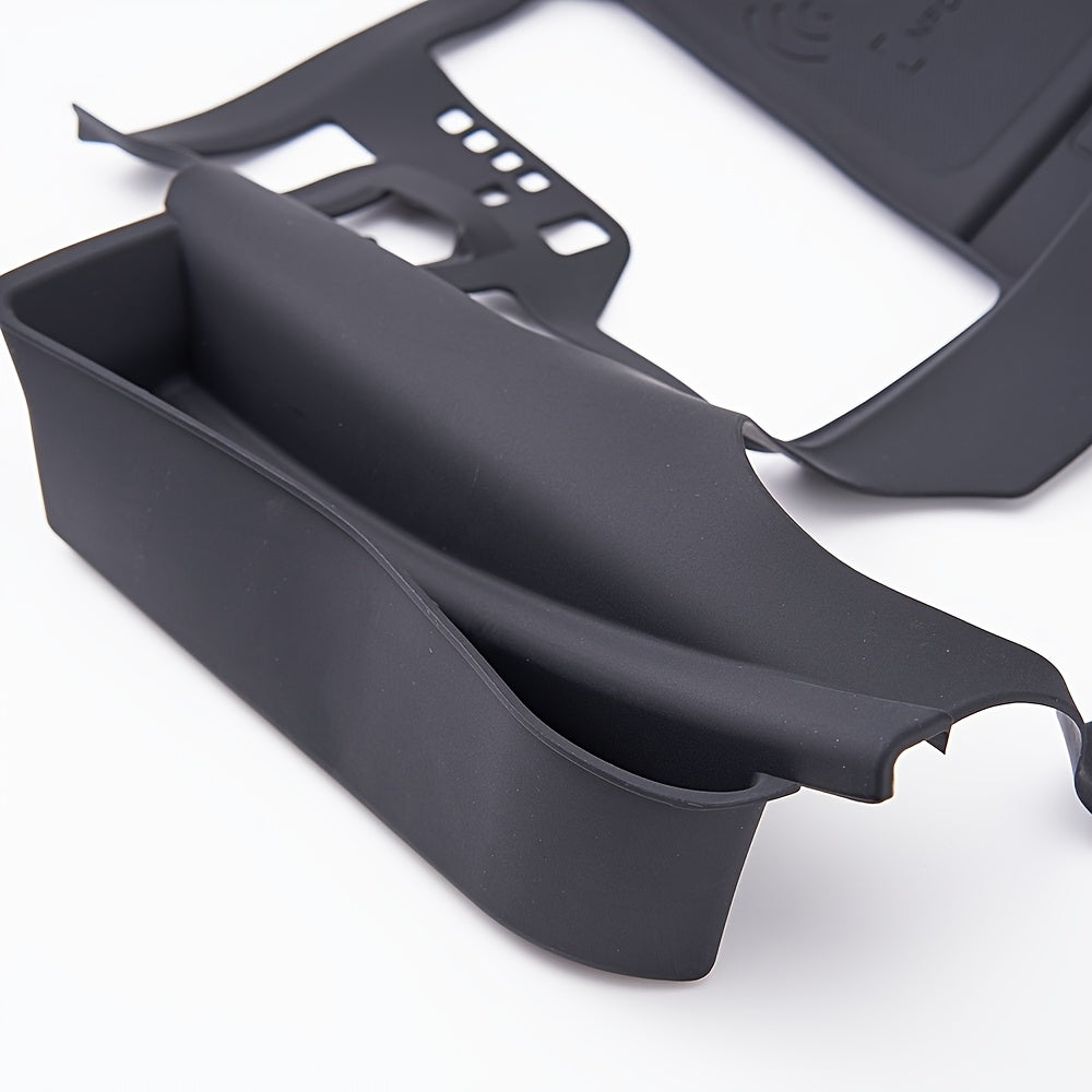 1pc Interior Rubber Storage Box Organizer for Toyota Land Cruiser 300 Series (LC300) 2022-2024 model