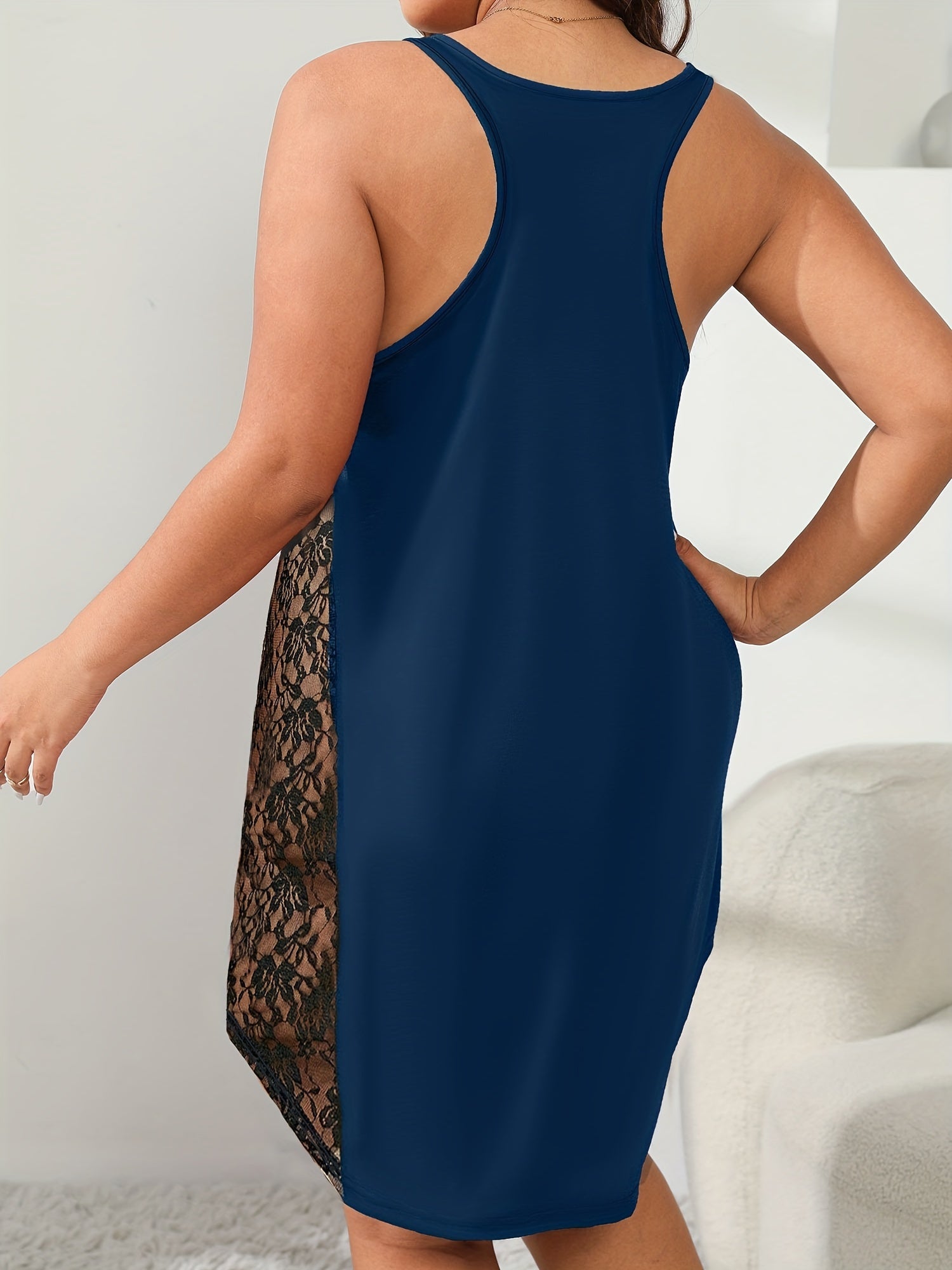 Women's Plus Casual Loungewear Dress,/MH