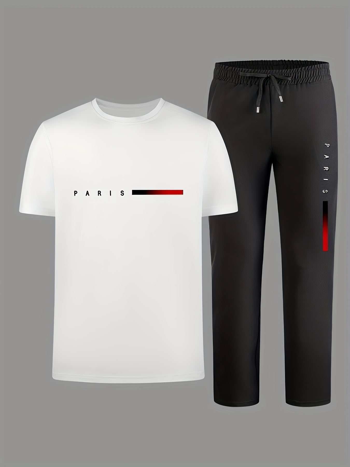 Men'S Casual Sports Two-Piece Set Short Sleeve .